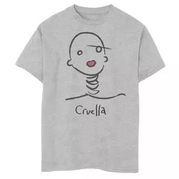 Футболка с рисунком головы Disney's Cruella для мальчиков 8–20 лет Disney
