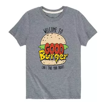 Футболка с рисунком Good Burger Take Order для мальчиков 8–20 лет Nickelodeon, серый
