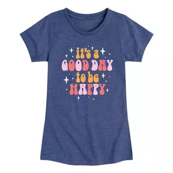 Футболка с рисунком «Good Day To Be Happy» для девочек 7–16 лет Licensed Character