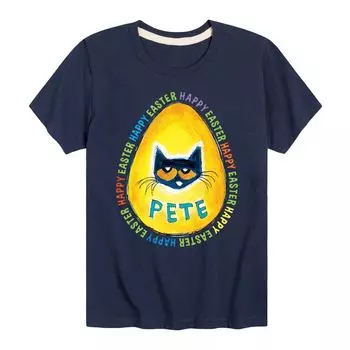 Футболка с рисунком Good Egg для мальчиков 8–20 лет Pete The Cat Licensed Character, синий