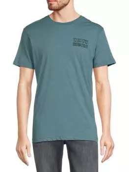 Футболка с рисунком Good Luck Moto Club Deus Ex Machina, цвет Smoke Blue