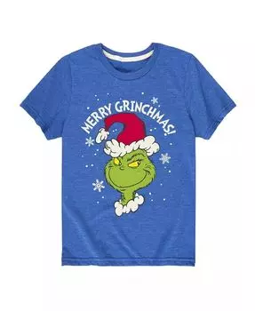Футболка с рисунком «Grinch Merry Grinchmas» от Big Boys Hybrid, синий