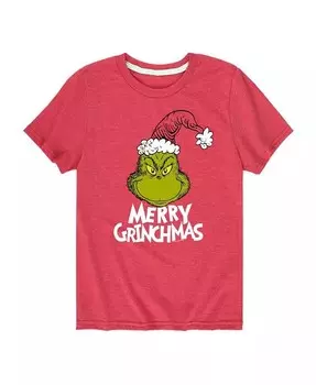 Футболка с рисунком «Grinch Merry Grinchmas» от Big Boys Hybrid, красный