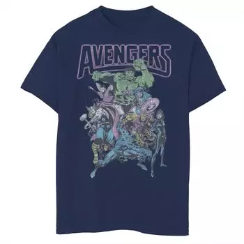 Футболка с рисунком группы Marvel Avengers Band для мальчиков 8–20 лет Marvel