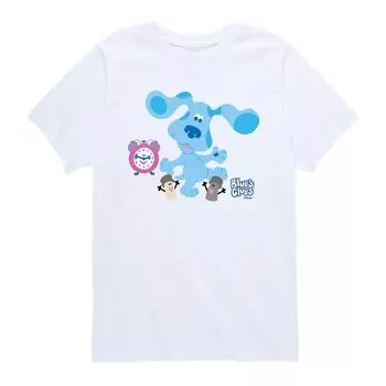 Футболка с рисунком группы персонажей Blues Clues для мальчиков 8–20 лет Licensed Character