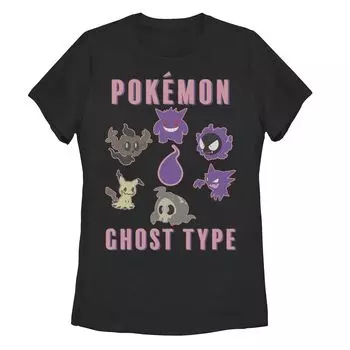 Футболка с рисунком группы Pokemon Ghost Type для юниоров Licensed Character