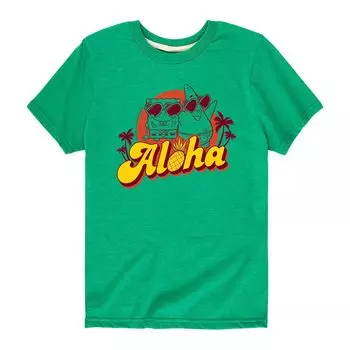 Футболка с рисунком «Губка Боб Алоха Патрик» для мальчиков 8–20 лет Nickelodeon