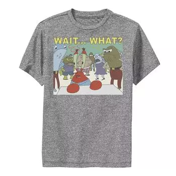 Футболка с рисунком «Губка Боб Квадратные Штаны» для мальчиков 8–20 лет «Мистер Крабс», «Подождите, какая производительность» Nickelodeon