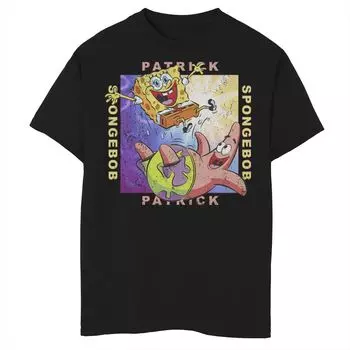 Футболка с рисунком «Губка Боб Квадратные Штаны» для мальчиков 8–20 лет «Патрик и Губка Боб» в упаковке Nickelodeon