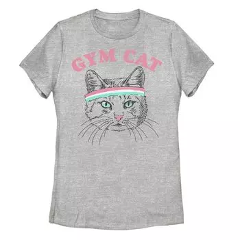 Футболка с рисунком «Gym Cat» для юниоров