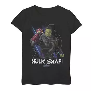 Футболка с рисунком «Халк» для девочек 7–16 лет «Marvel Avengers Endgame» Marvel