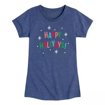 Футболка с рисунком Happy Holiyays для девочек 7–16 лет Licensed Character