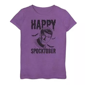 Футболка с рисунком «Happy Spocktober» для девочек 7–16 лет «Звездный путь» Licensed Character