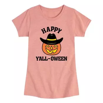 Футболка с рисунком Happy Yall A Yall oween для девочек 7–16 лет Licensed Character