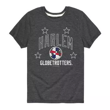 Футболка с рисунком Harlem Globetrotters для мальчиков 8–20 лет Licensed Character, серый