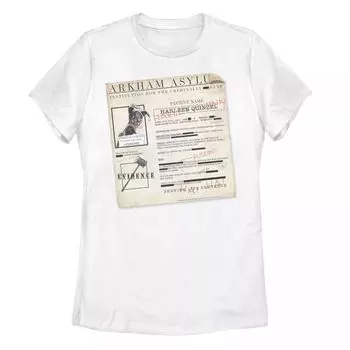 Футболка с рисунком Harley Quinn «Arkham Asylum» для юниоров Licensed Character