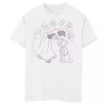 Футболка с рисунком Heigh-Ho Line Art для мальчиков 8–20 лет Disney «Белоснежка и семь гномов» Disney