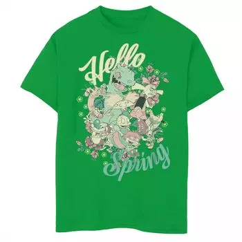Футболка с рисунком Hello Spring для мальчиков 8–20 лет Nickelodeon Friends Groupshot Nickelodeon