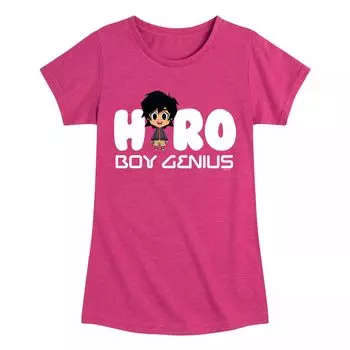 Футболка с рисунком Hiro Boy Genius для девочек 7–16 лет Disney/Pixar's Big Hero 6 Licensed Character