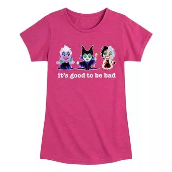Футболка с рисунком «Хорошо быть плохим» для девочек 7–16 лет Disney Villains Disney