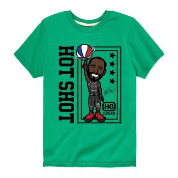 Футболка с рисунком «Hot Shot» для мальчиков 8–20 лет Harlem Globetrotters Toonz Licensed Character, зеленый