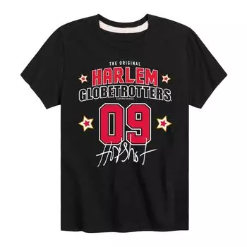 Футболка с рисунком Hotshot для мальчиков 8–20 лет Harlem Globetrotters Licensed Character, черный