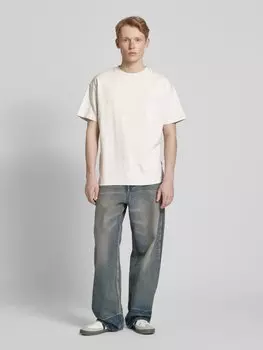 Футболка с рисунком и этикеткой, модель «VASO» BLKVIS