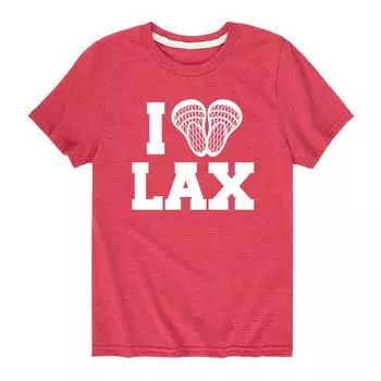 Футболка с рисунком I Heart Lax Laxe для мальчиков 8–20 лет Licensed Character, красный