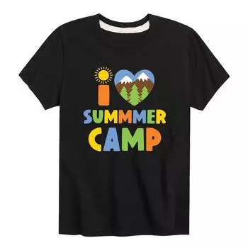 Футболка с рисунком I Heart Summer Camp для мальчиков 8–20 лет Licensed Character