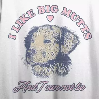 Футболка с рисунком «I Like Big Mutts and I Cannot Lie» для юниоров