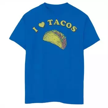 Футболка с рисунком I Love Tacos для мальчиков 8–20 лет Licensed Character