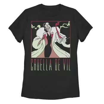 Футболка с рисунком и портретом Круэллы Де Виль для юниоров Disney 101 далматинец Disney