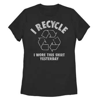 Футболка с рисунком «I Recycle» для юниоров «Я носил эту рубашку вчера» Licensed Character