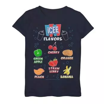 Футболка с рисунком ICEE Flavors List для девочек 7–16 лет Licensed Character