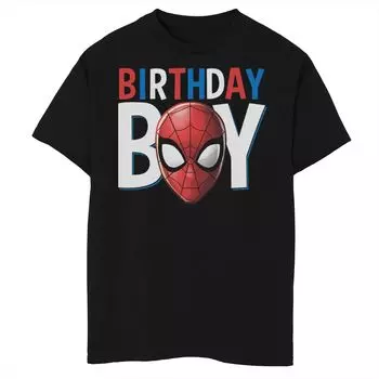 Футболка с рисунком «Именинник» для мальчиков 8–20 лет Marvel Spiderman Marvel