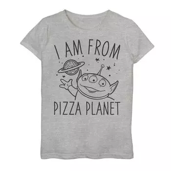 Футболка с рисунком «История игрушек» «Я из планеты Пицца» для девочек 7–16 лет Disney/Pixar Disney / Pixar