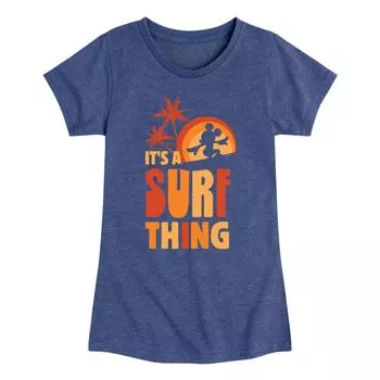 Футболка с рисунком «Its A Surf Thing» для девочек 7–16 лет Disney Licensed Character