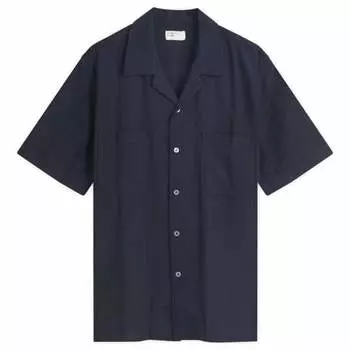 Футболка с рисунком из хлопка и дорожных узоров Maui Universal Works, синий