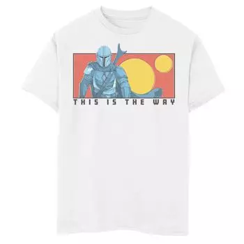 Футболка с рисунком из мультфильма для мальчиков 8–20 лет «Звездные войны: Мандалорец This Is The Way» Star Wars