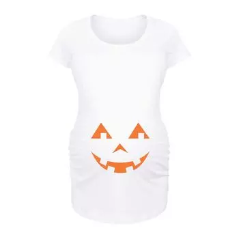 Футболка с рисунком Jack O' Lantern для беременных Licensed Character, белый