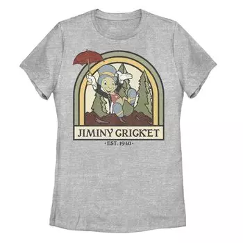 Футболка с рисунком Jiminy Cricket «Established 1940» от Disney's Pinocchio Juniors Licensed Character
