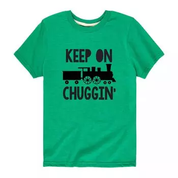 Футболка с рисунком Keep On Chuggin' Train для мальчиков 8–20 лет Licensed Character