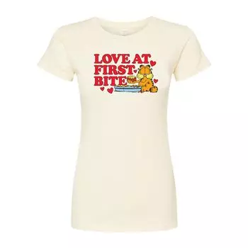 Футболка с рисунком ко Дню святого Валентина для юниоров Garfield "Love At First Bite" Licensed Character