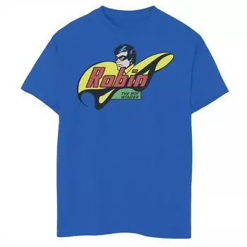 Футболка с рисунком комиксов DC Comics Robin The Boy Wonder для мальчиков 8–20 лет Licensed Character