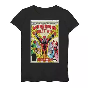 Футболка с рисунком комиксов для девочек 7–16 лет Marvel Vision & The Scarlet Witch: Revelations Marvel