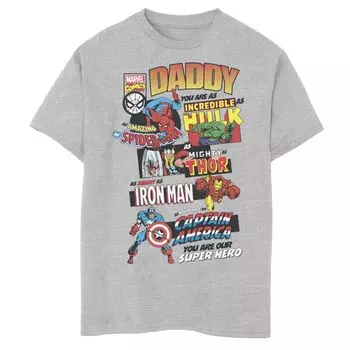 Футболка с рисунком комиксов «Marvel Avengers Day» для мальчиков 8–20 лет Marvel
