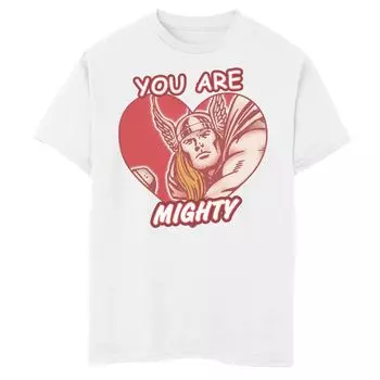Футболка с рисунком комиксов Marvel Thor Mighty Heart для мальчиков 8–20 лет Marvel
