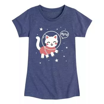 Футболка с рисунком космонавта Space Kitty Science для девочек 7–16 лет Licensed Character