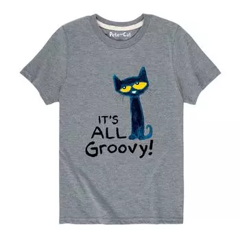 Футболка с рисунком «Кот Пит Пит» для мальчиков 8–20 лет. Licensed Character