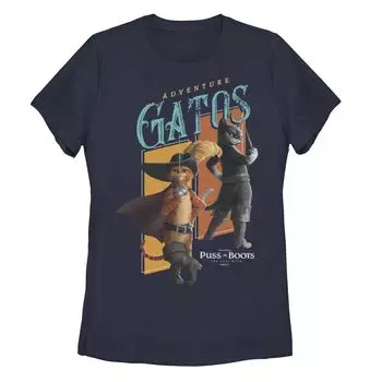 Футболка с рисунком «Кот в сапогах» для юниоров «Последнее желание» Gatos Kitty Softpaws Licensed Character
